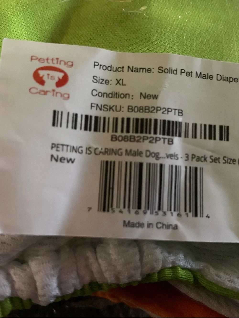 PETTING IS CARING Dog Diapers Washable & Reusable Female and Male